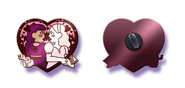 Enamel pin design for BitterxSweet zine Enamel pin design for BitterxSweet zine